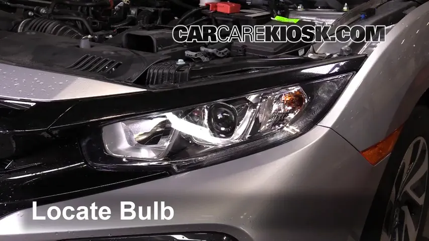 2018 Honda Civic LX 2.0L 4 Cyl. Hatchback Lights Highbeam (replace bulb)